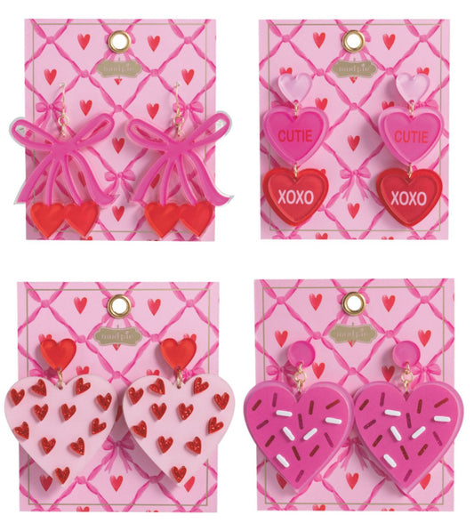 Mudpie Valentines Day Earrings