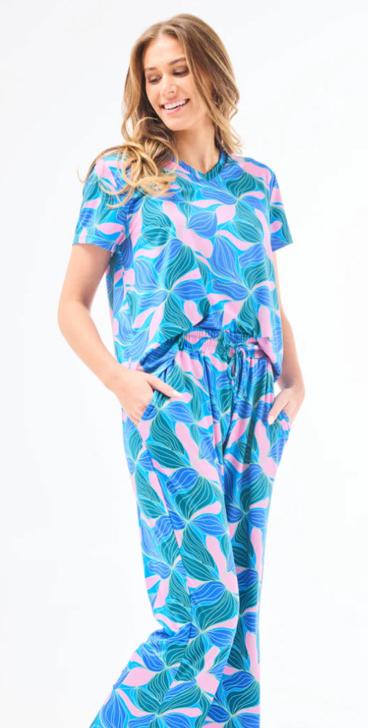 Mary Square Pant Set Alli Glow Blue