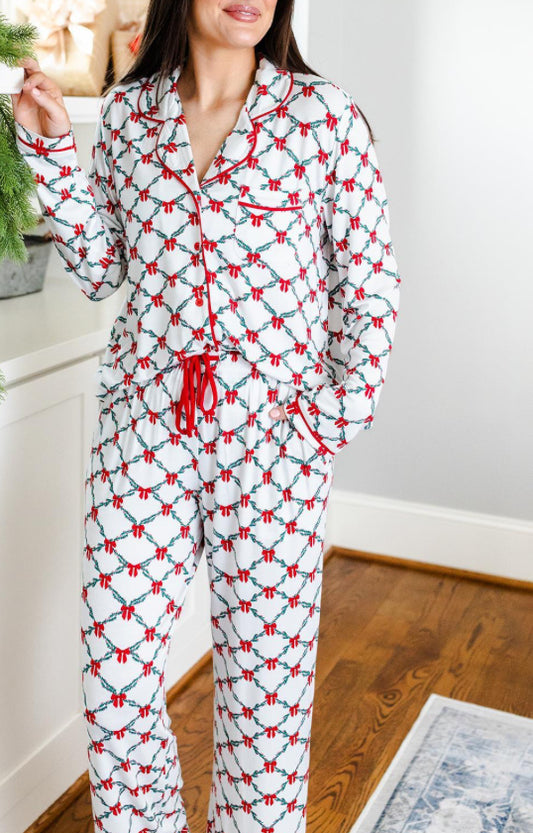 Mary Square Lattice Garland Charlotte Pant Set