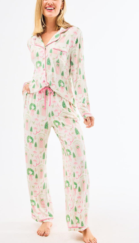 Mary Square Home For Christmas Charlotte Pant Set
