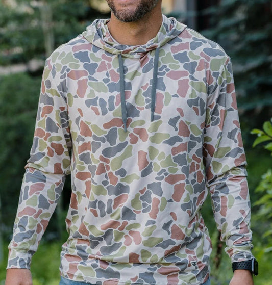 Burlebo Performance Hoodie Driftwood Camo