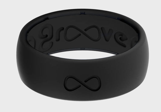 Groove Life Ring Original Single Injection Silicone Ring Black