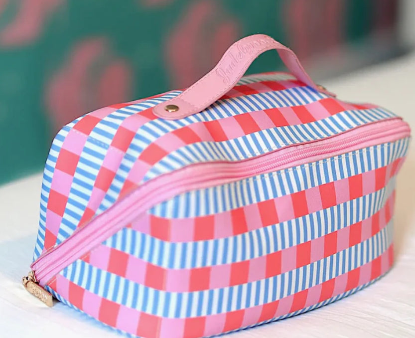 Jadelynn Brooke Cosmetic Bag - Hold All Make Up Bag - Blaze