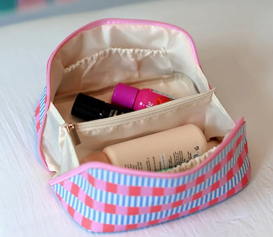 Jadelynn Brooke Cosmetic Bag - Hold All Make Up Bag - Blaze