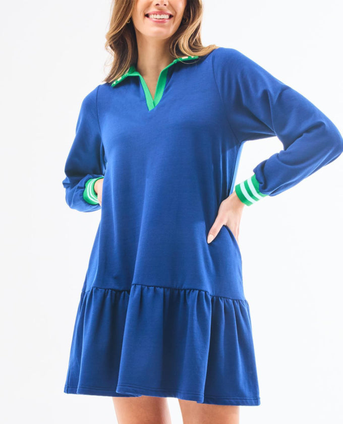 Mary Square Dress Allison Navy