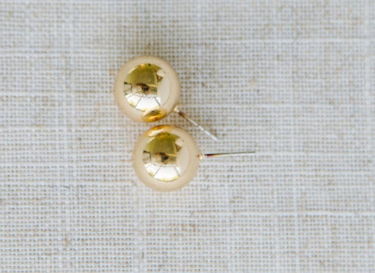 MM Grenada Large Shiny Gld Earrings