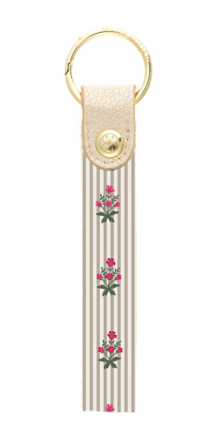 Michelle McDowell Key Fob Skinny Cottage Sripes
