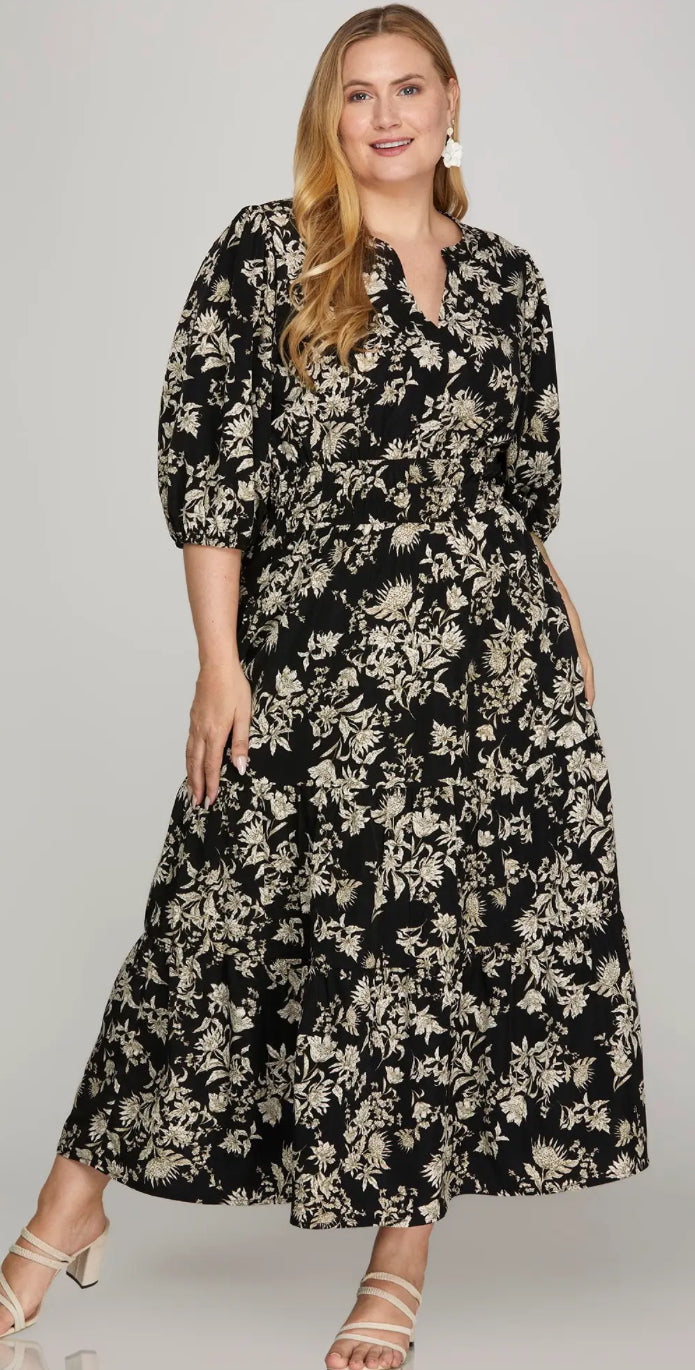 She + Sky Black Dress Plus Sizes