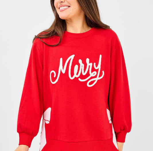 Mary Square Sweatshirt Lakelyn Merry Bow