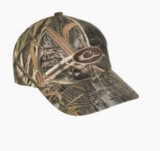 Drake Youth Waterproof Camo Cap Blades Habitat OSFM