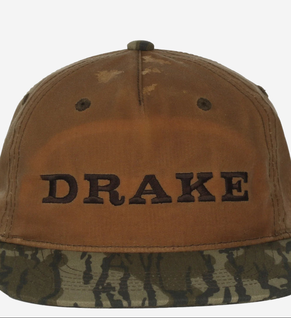 Drake Waxed Flatbill Ball Cap Original Bottomland OSFM
