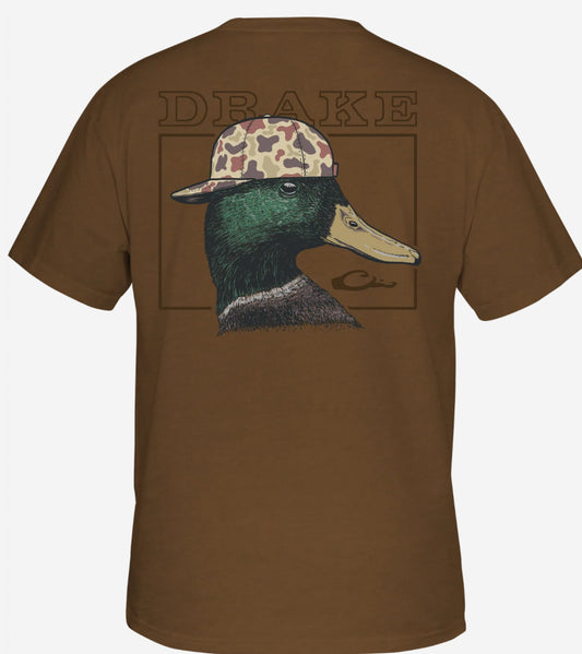 Drake Back Cap Mallard T SS Goldne Pecan Dark Heather