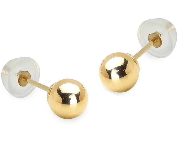 Periwinkle Cuties Earrings Polished Gold Stud