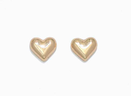Periwinkle Cuties Earrings Polished Gold Heart