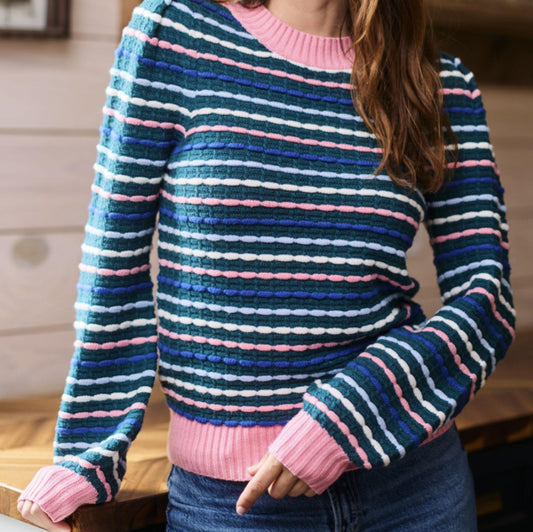 Mary Square Annabelle Sweater Teal Multi