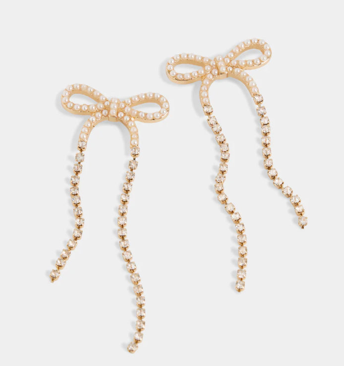 Coco+Carmen Elegant Bow Earrings - Gold