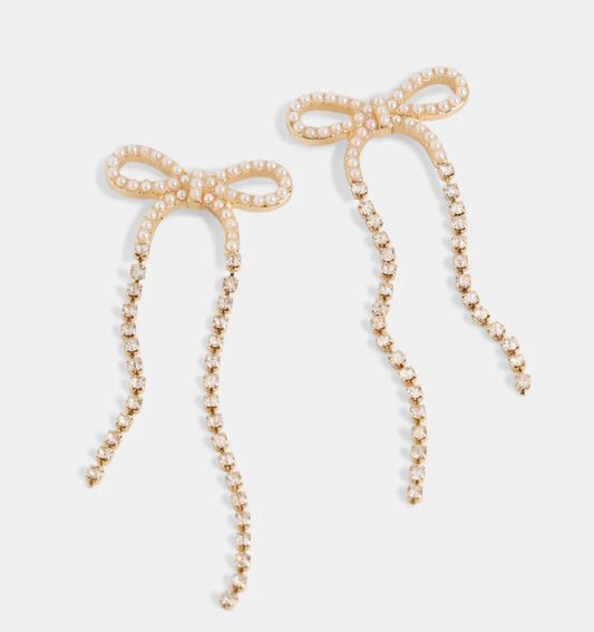 Coco+Carmen Elegant Bow Earrings - Gold