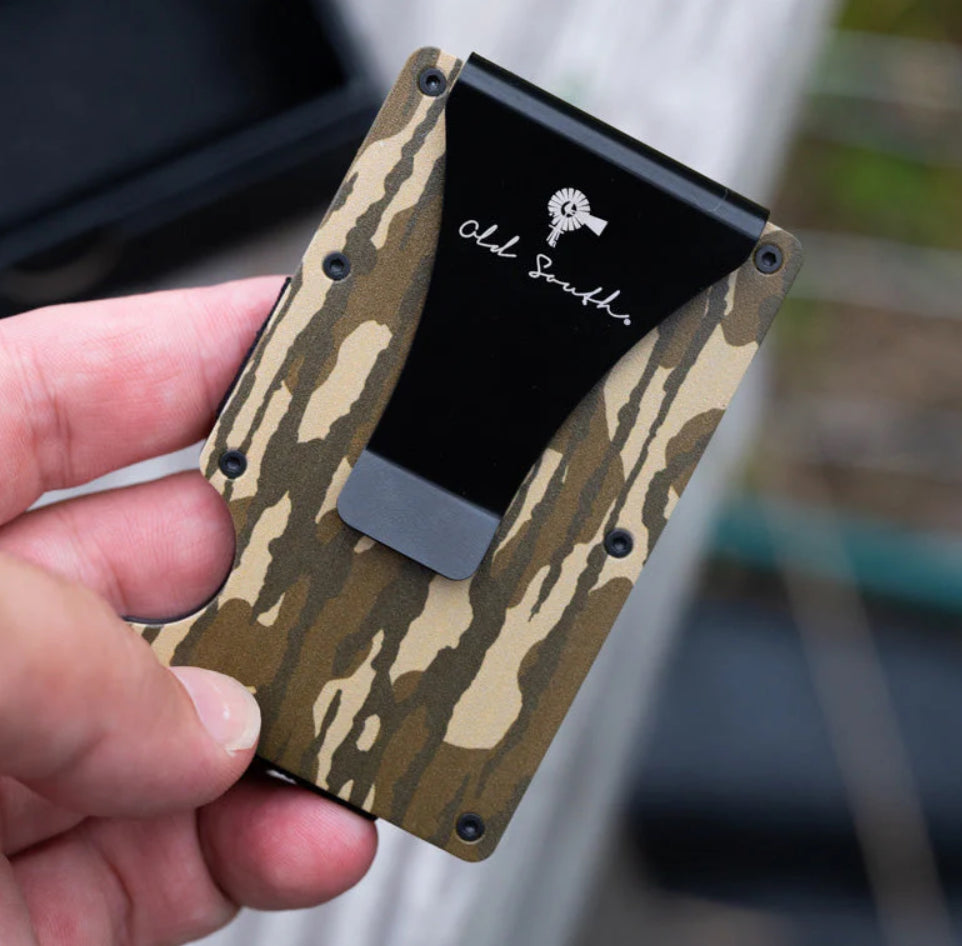 Old South Grit Aluminum Slim Wallet with Money Clip