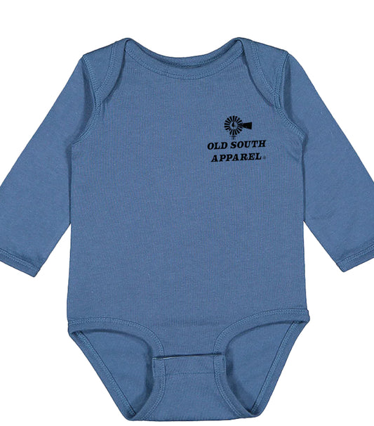 Old South Long Sleeve Onesie Trackhoe