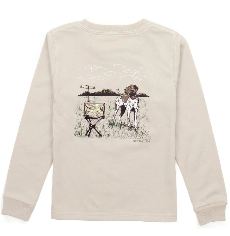 Properly Tied Boys Dove Hunt LS Linen