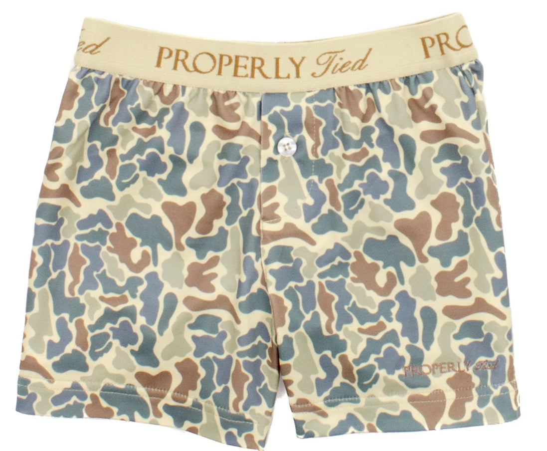 Properly Tied Boys Inlet Boxer Field Camo