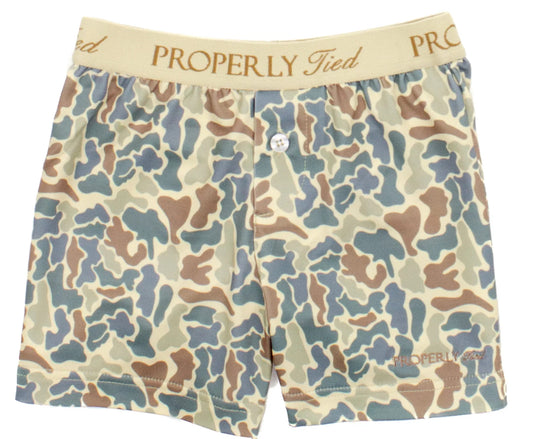 Properly Tied Boys Inlet Boxer Field Camo