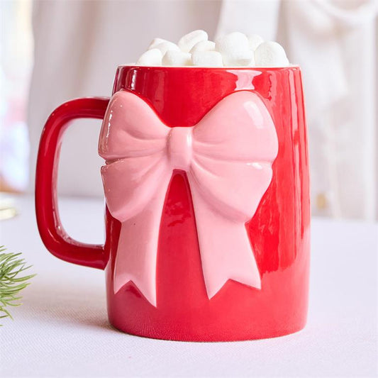 Mary Square Organic Mug Red & Pink