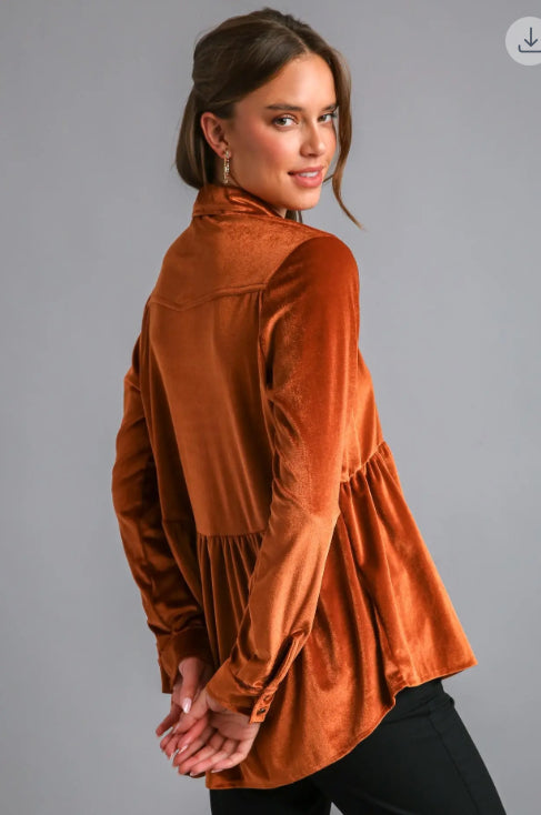 Umgee Button Down Tunic Dress