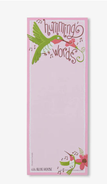 Hatley Little Blue House Inc. Humming Words Magnetic List