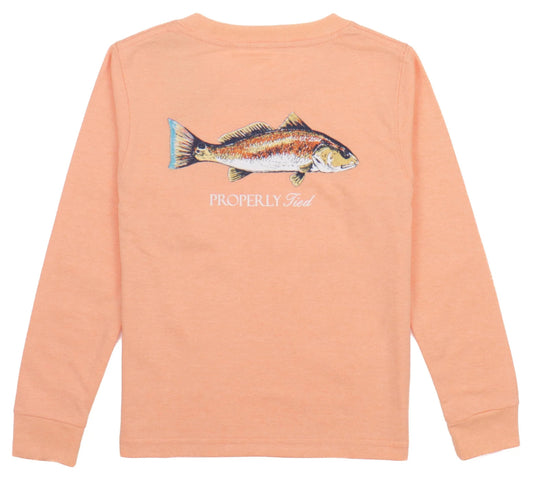 Properly Tied PTG0143 Redfish Melon Long Sleeve