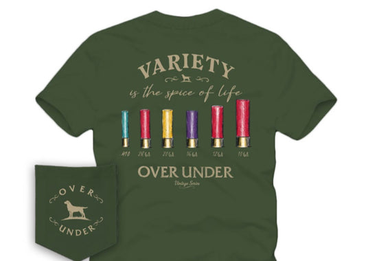 Over Under S/S Vintage Variety is the Spice of Life Moss