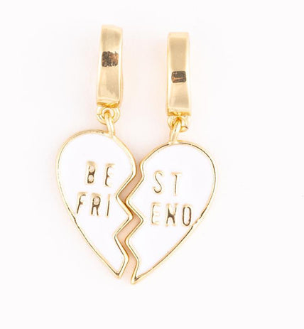 Michelle McDowell White Heart Friends Charm