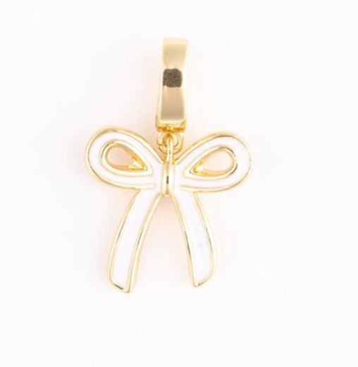 Michelle McDowell White Bow Luxe Charm