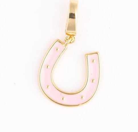 Michelle McDowell Charm Luxe Pink Horse Shoe