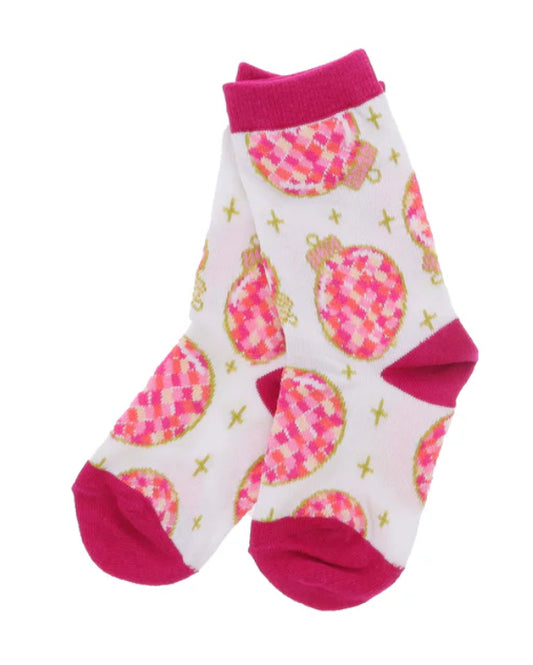 Jane Marie Kids Christmas Party Tall Sock 70% Cotton, 27% Polyester, 3% Elastane, One Size
