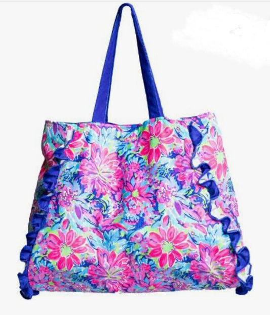 Jane Marie Daring Floral Tote