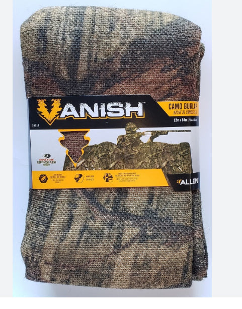 Allen Burlap Vanish Burlap MO BLA 12ftx54