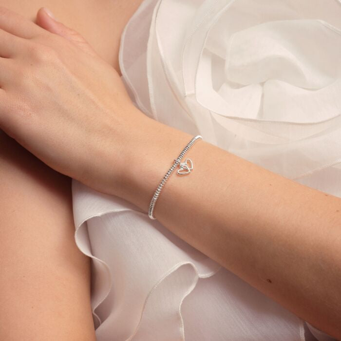 A Little & Co Laboratory Grown Diamond A Little Friendship Silver Plated