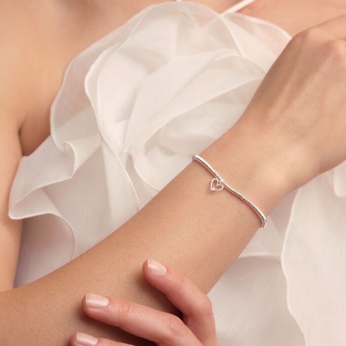 A Little & Co Laboratory Grown Diamond A Little Happy Birthday Silver Plated Bracelet