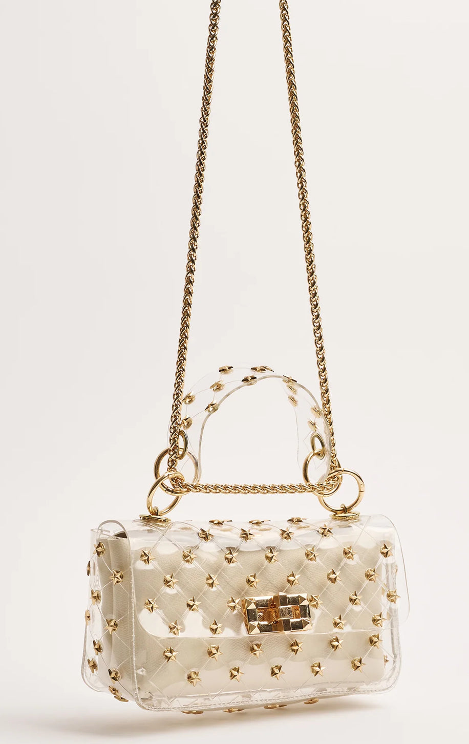 Clearly Handbags The Ofelia HAN-OFL-GLD-WS