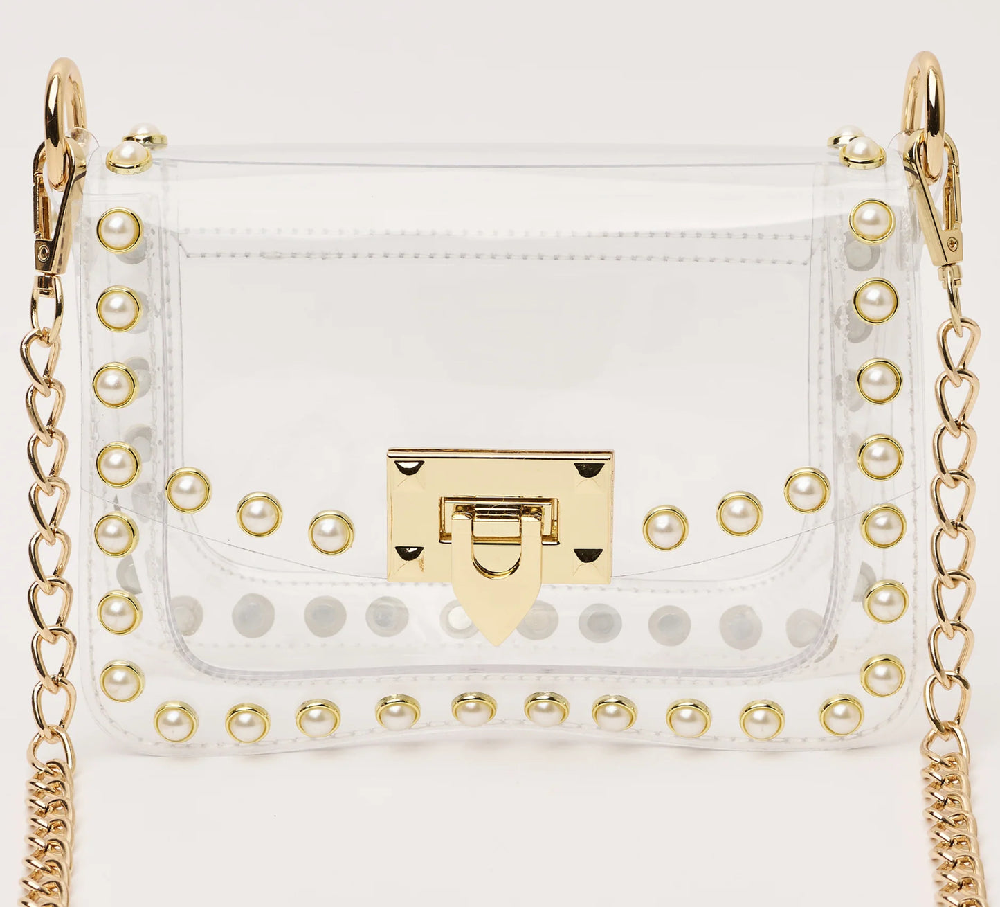 Clearly Handbag The Jackie In Pear HAN-JCK-PRL-WS