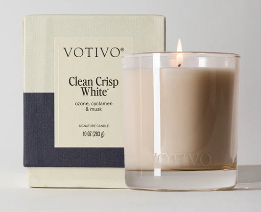 Votivo Signature Candle Clean Crisp White