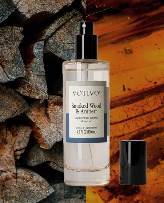 Votivo Room & linen Spray Smoked Wood & Amber
