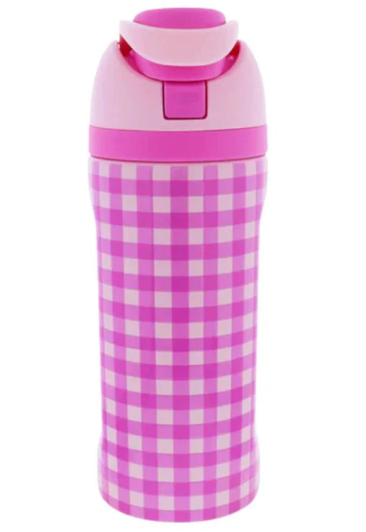 Jane Marie Kids Girls Strawberry Picnic 16oz Water Bottle With Straw Cap