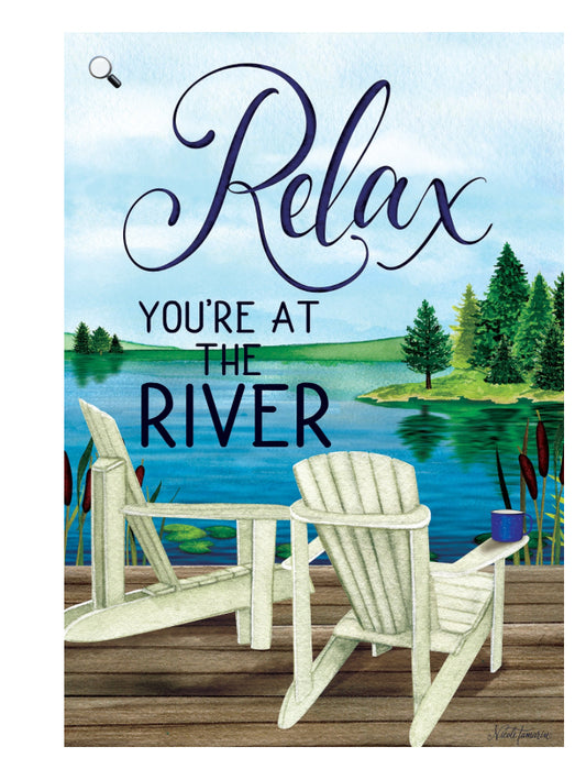Custom Decor Relax River-Flag by Nicole Tamarin