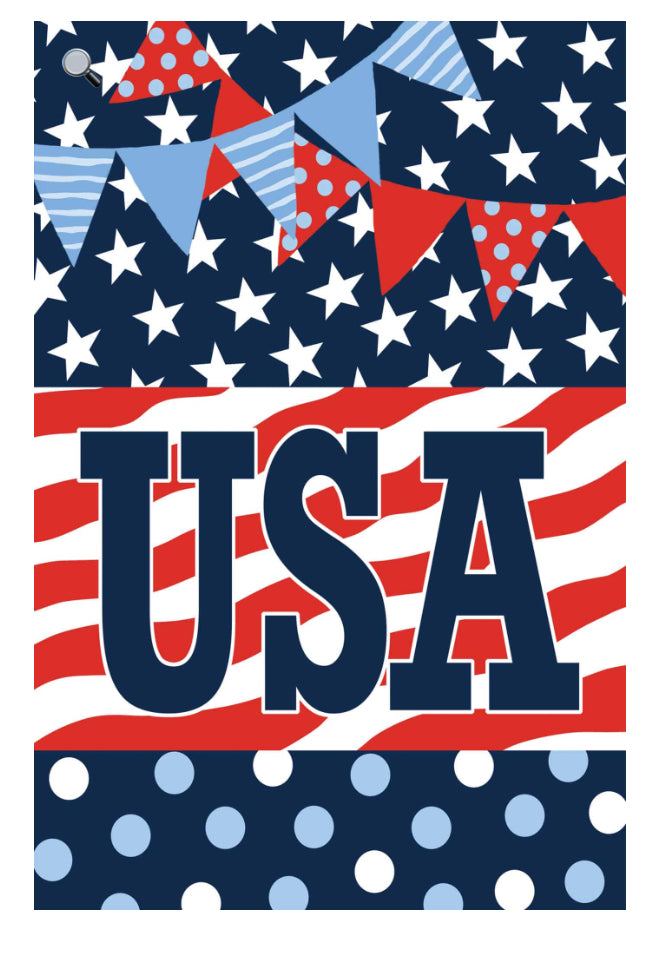 Custom Decor Patriotic Patterns-Burlap Flag