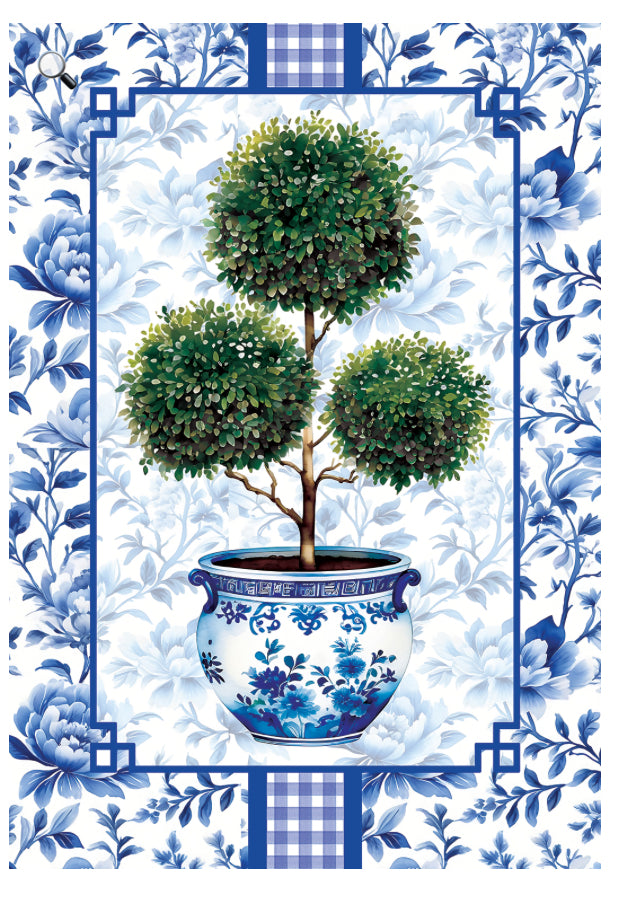 Custom Decor Chinoiserie Topiary-Flag by Jeremy Thomas