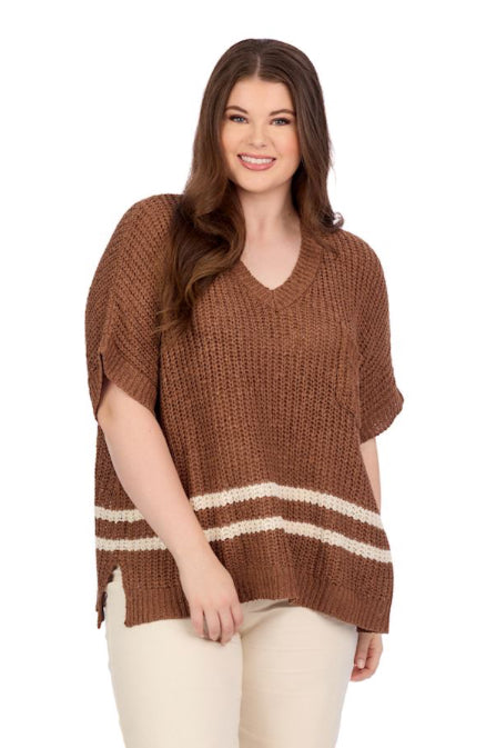 MUD PIE THEO SWEATER BROWN