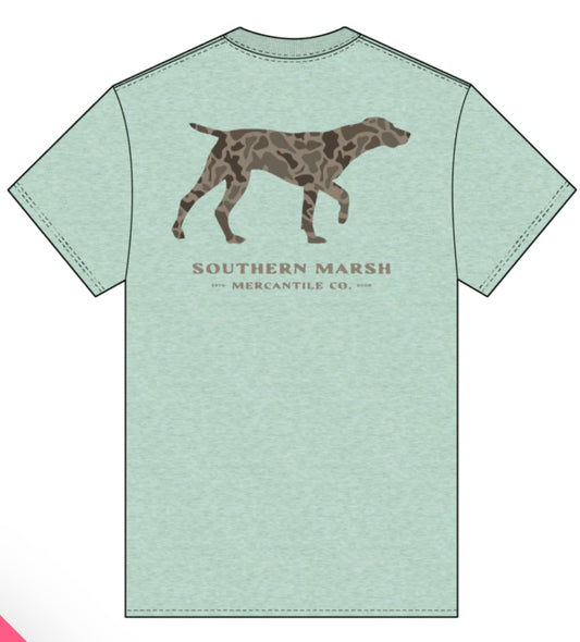 Southern Marsh Youth Originals Camo Pointer Washed Honeydew