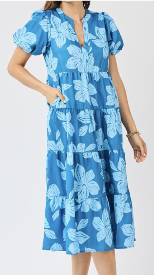 Mary Square Dress Kingsley Lagoon Boom Ocean